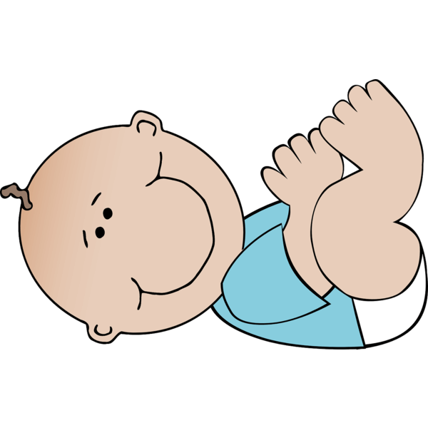 Inant Boy Cartoon Laying Down